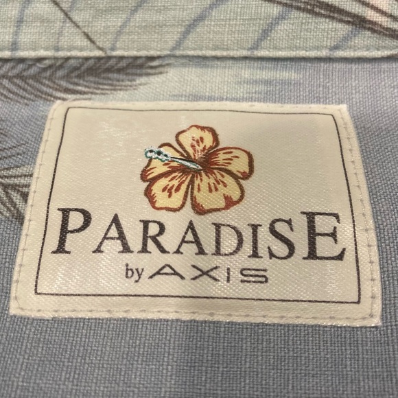 Paradise by Axis men’s 100% silk Hawaiian shirt large - Picture 3 of 9